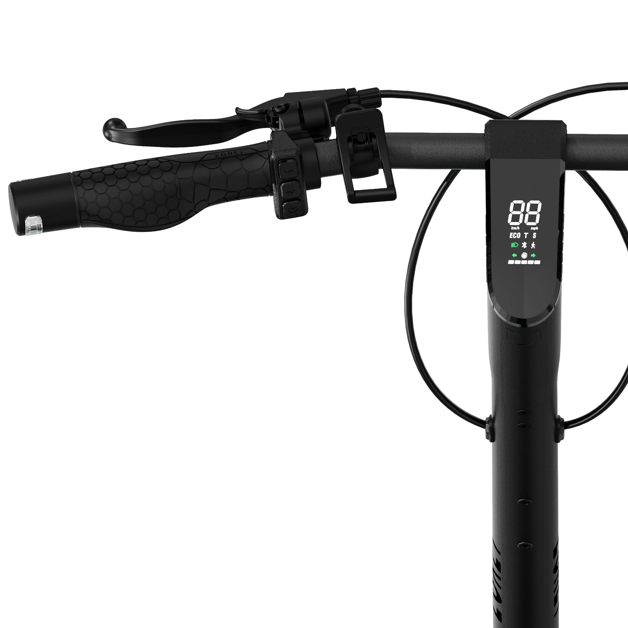 Egret Unit – cockpit avec écran LED et clignotants